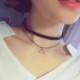 35 * - Vintage retro fekete bársony kristály varázsa medál choker nyaklánc gótikus ékszerek
