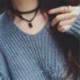 63 * - Vintage retro fekete bársony kristály varázsa medál choker nyaklánc gótikus ékszerek