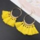 * 13 Kávé - Vintage női bohém fülbevalók hosszú bojt rojtos Boho Dangle fülbevalók ékszerek