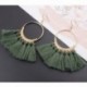 * 13 Kávé - Vintage női bohém fülbevalók hosszú bojt rojtos Boho Dangle fülbevalók ékszerek