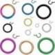 Ezüst-6mm - Sebészeti acél septum csattogó orrgyűrű csuklópánt szegmens Fül Helix Tragus gyűrű karika