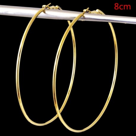 Arany 8mm - 925 ezüst karika fülbevaló nagy karimás hálófülkével 8cm 10cm női ajándék Egyesült Királyságban
