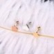 Rózsa arany - 2db Piercing Tragus fülbevaló porc Helix szív alakú fülbevalók ékszer ajándék
