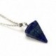 * 15 1db Lapis Lazuli - Természetes drágakövek kristály kvarc gyógyító pont csakra kő medál nyaklánc