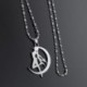 Nincs szín - 1db Anime Sailor Moon Tsukino Usagi Moon Stick medál nyaklánc rozsdamentes acélból