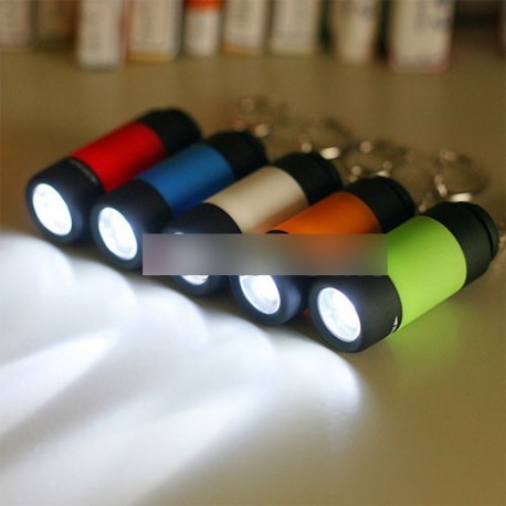 Mini LED USB tölthető színes zseblámpa