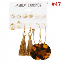 * 47 6pár / tétel - 24Pair női divat strasszos kristály gyöngy fülbevaló ékszer ajándék