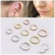 Ezüst-6mm - Divat Septum Clicker orr fülgyűrű Hoop Studs Piercing Helix Tragus Opal