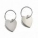 Nincs szín - 1 pár női szív nagy fülbevaló 925 ezüst Dangle fülbevalóval ékszer ajándék