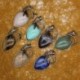 Ametiszt - Természetes ametiszt kőgyöngy energia Reiki csakra szitakötő amulett medál USA