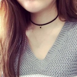 * 34 - Gótikus punk fekete csipke retro choker gallér nyaklánc ékszer csipke virág medál