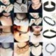 * 34 - Gótikus punk fekete csipke retro choker gallér nyaklánc ékszer csipke virág medál