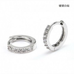 Fehér ezüst - 18K arany porc fül fülbevaló fülbevaló csüngő csepp női lány tartozék