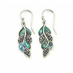 Nincs szín - Női 925 ezüst opál drágakő fülhorog Dangle Drop fülbevaló divat ékszer JP