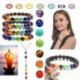 * 6 - 7 csakra karkötő egyensúlyi bolygók kövek jóga meditáció kristály gyógyító láva USA