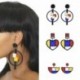 * 1 - Női divat geometriai akrilgyanta fülbevaló csepp dangle Stud fülbevaló _ AU