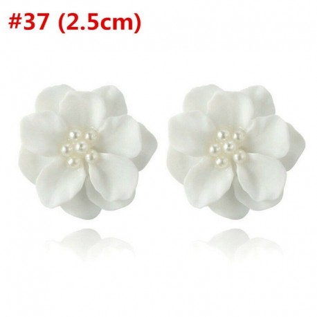 * 37 - Divat Boho festmény nagy virágok fülbevaló fülbevalók női báj ékszerek 1 pár