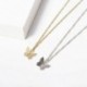 1-pillangó / arany - Divat női arany ezüst pillangó medál nyaklánc choker lánc ékszerek USA