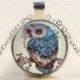 Yin Yang Cat - Vintage Punk Butterfly Dragon Cabochon üveg bronz lánc bagoly medál nyaklánc