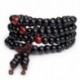 * 1 Sárga - 108 gyöngy 6 mm-es fa természetes szantálfa-buddhista Buddha ima gyöngy Mala karkötő