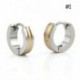 5 * - 2db férfi női kristály strassz rozsdamentes acél karika csapos Huggies fülbevaló