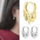 Ezüst - Női 925 ezüst, arany karika fülbevaló női esküvői party fülbevaló ékszer UK
