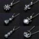 * 5 - 925 ezüst kristály cirkon medál choker lánc nyaklánc női báj ékszer ajándék