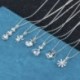 * 5 - 925 ezüst kristály cirkon medál choker lánc nyaklánc női báj ékszer ajándék