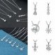 * 5 - 925 ezüst kristály cirkon medál choker lánc nyaklánc női báj ékszer ajándék
