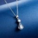 * 5 - 925 ezüst kristály cirkon medál choker lánc nyaklánc női báj ékszer ajándék