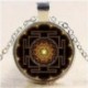 Ying Yang Pillangó - Vintage Retro Punk Cabochon üveg medál ezüst bronz lánc nyaklánc ékszer