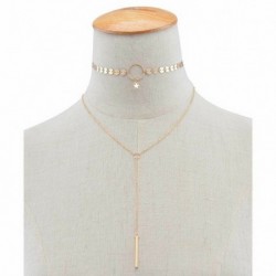 51 * Arany Ostya Csillag - Divat női többrétegű kristály medál choker gallér lánc nyaklánc ékszerek