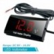 Zöld - Autó motorkerékpár 12V-os digitális LED-kijelző voltmérő feszültségmérő panelmérő USA