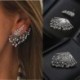 Nincs szín - 2018 Trend Punk stílusú cirkónia nyilatkozat fülbevaló fülbevalók női ékszer ajándék 1db