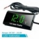 Piros - 12V autós motorkerékpár digitális LED kijelző voltmérő feszültség volt mérő panel mérő