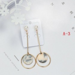 A-3 (6x3cm) - Boho geometriai fülbevalók női csüngő horog fülbevalóval divat party ékszerek