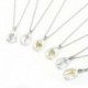 * 3 - Fashion Cross 925 ezüst nyaklánc medál női fehér zafír ékszer UK