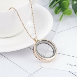 * 2 Arany - 30 mm-es lebegő varázsa élő memória kerek üvegfülke varázsa medál nyaklánc