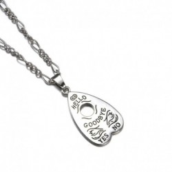 * 2 - Unisex rozsdamentes acél OUIJA szív üreges medál lánc nyaklánc punk ékszerek