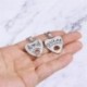 * 2 - Unisex rozsdamentes acél OUIJA szív üreges medál lánc nyaklánc punk ékszerek