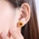 * 3 Nyaklánc Rose Gold - Női napraforgó medál nyaklánc fülbevaló gyöngyutánzat pulóver lánc ékszerek