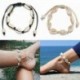 Bézs - Női Boho kagyló karkötő Cowrie nyári strand szandál bokacipő divat ékszer ajándék