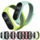 Kék - Az amerikai borító karszalag tok nejlon hurokpánt hevederrel cserélhető a Xiaomi Mi Band 4 3 számára