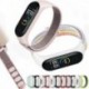 Kék - Az amerikai borító karszalag tok nejlon hurokpánt hevederrel cserélhető a Xiaomi Mi Band 4 3 számára