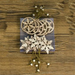 Design-10 12PCS hópehely (H x Sz ... - Boldog karácsonyt angyal baba medál karácsonyfa függő dísz party dekoráció