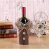 Style-7 szürke karácsonyi íj (hosszú ... - Xmas borosüveg ajándék táskák hóember Mikulás karácsonyi dekoráció