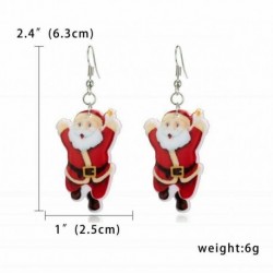 4 Mikulás - 1 pár divatos karácsonyi hóember Mikulás csüngő fülbevaló karácsonyi ünnepi ajándék