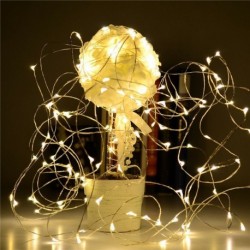 1M 10LED meleg fehér - LED parafa 20 lámpával egy húros palack dugó lámpa fény esküvői party lámpa