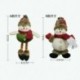 Hóember * 2 - Karácsonyi ajándék Mikulás hóember dísz fesztivál party Xmas Tree Decor Doll