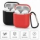 Kék (kulcstartó nélkül) - AirPods szilikon tok   kulcstartó védőburkolat az AirPod töltőtokhoz